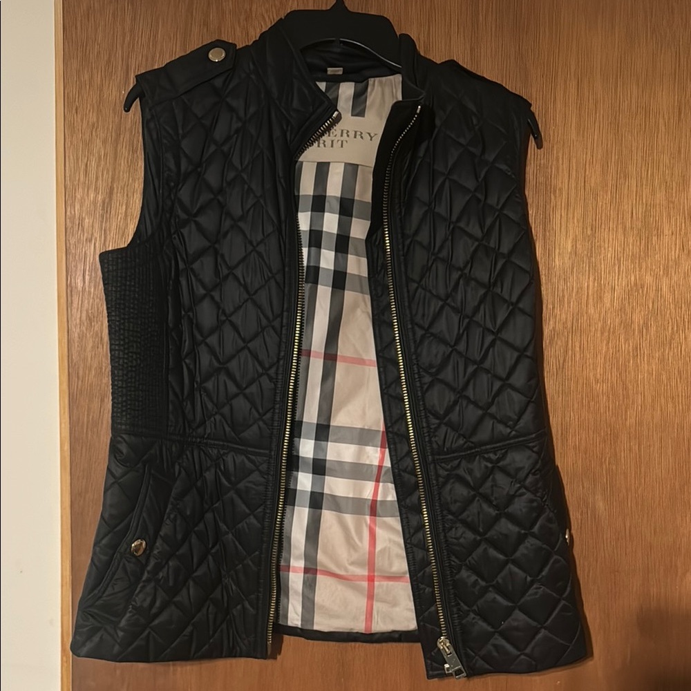 Burberry Black Quilted Vest